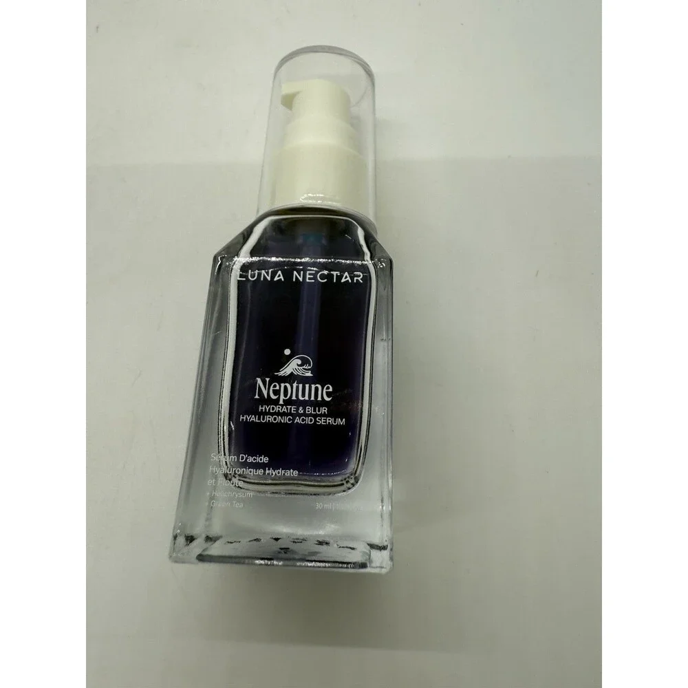Luna Nectar NEPTUNE Hydrate & Blur W/Hyaluronic Acid,Helichrysum & Green Tea New